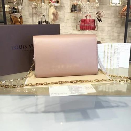 Louis Vuitton M94647 Chain Louise GM Crossbody Bag Taurillon Leather feminineChain Louise
