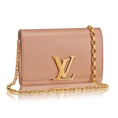 Louis Vuitton M94647 Chain Louise GM Crossbody Bag Taurillon Leather
